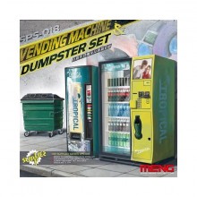 Vending machine,Dumpster set 1/35