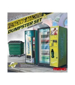 Vending machine,Dumpster set 1/35