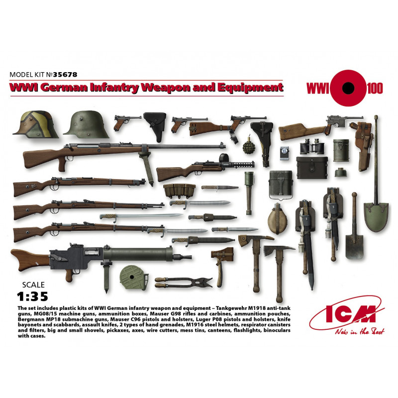 WWI Austro-Hungarian Infantry Weapon and Equipment 1/35