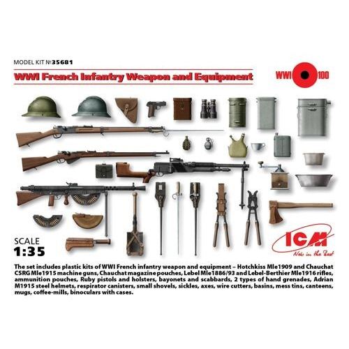 WWI French Infantry Weapons and Equipment  1/35