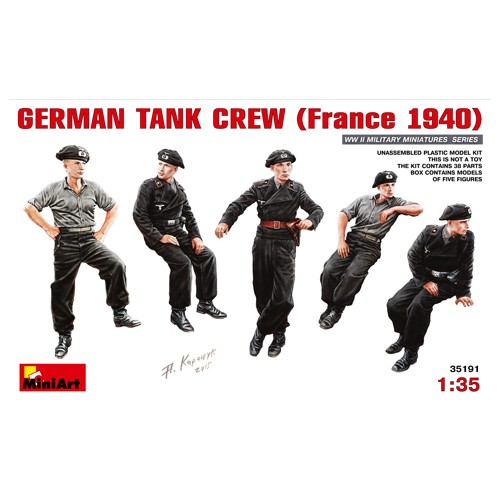 German Tank Crew (France 1940) 1/35