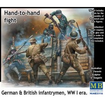 Hand to Hand Fight, German and British Infantrymen, WWI 1/35