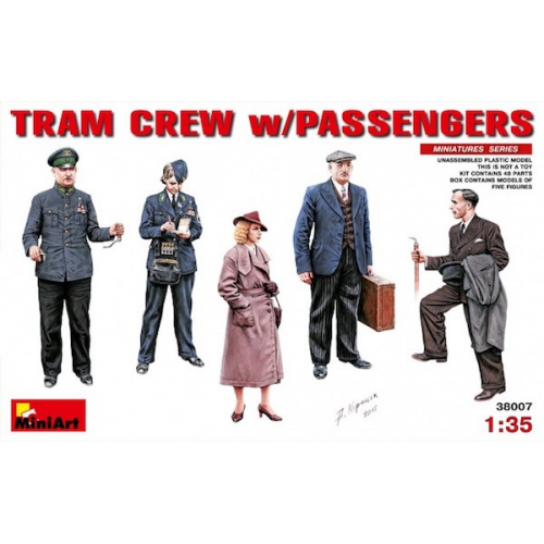 Tram Crew With Passengers 1/35