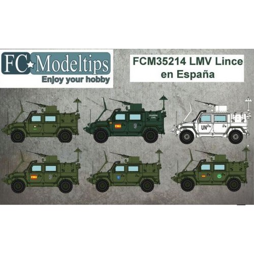  Calcas para el LMV Lince en España 1/35