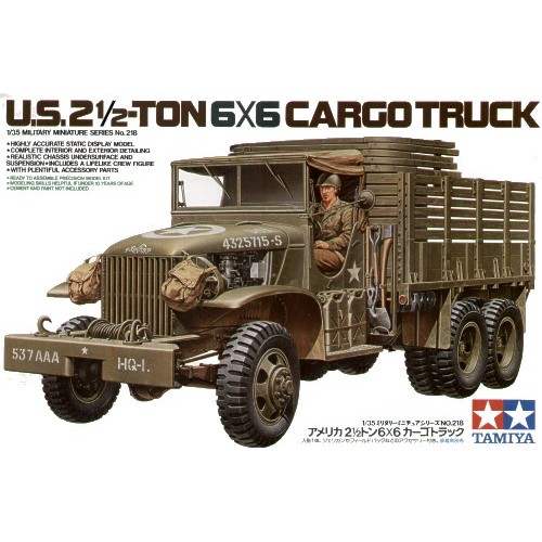 U.S. Type353 6x6 2.5ton truck with driver figure and decals for 4 vehicles
