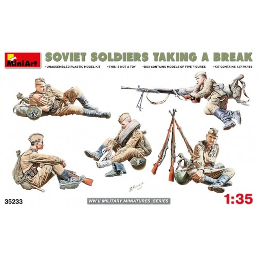 Soviet Soldiers taking a break (WWII)
