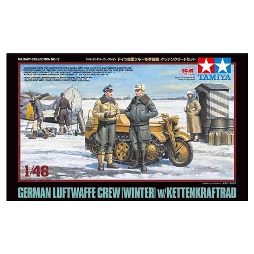 German Luftwaffe Crew (Winter) with Kettenkraftrad 