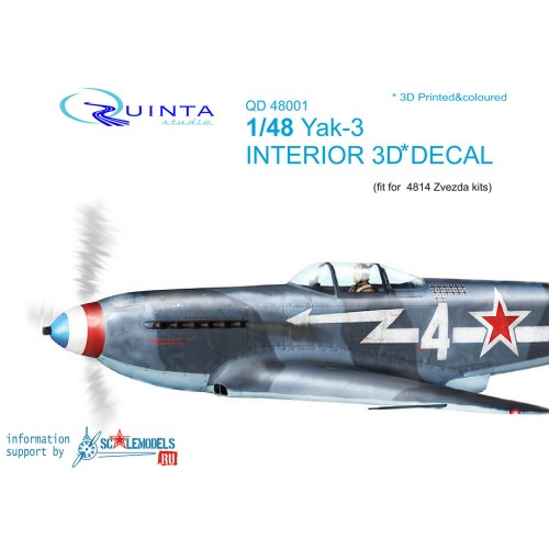 Yak-3 3D-Print&colour Interior (ZVE)