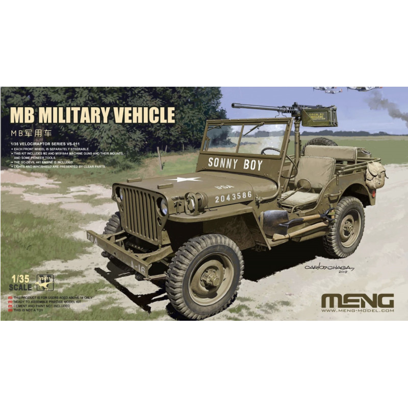 Willys jeep MB military vehicle