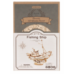 Rolife Fishing Ship TG308 3D Wooden Puzzle Decor