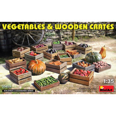 VEGETABLES & WOODEN CRATES 1/35