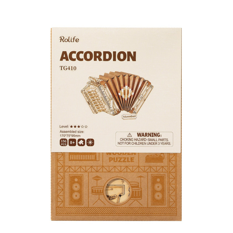 Accordion TG410 3D Wooden Puzzle