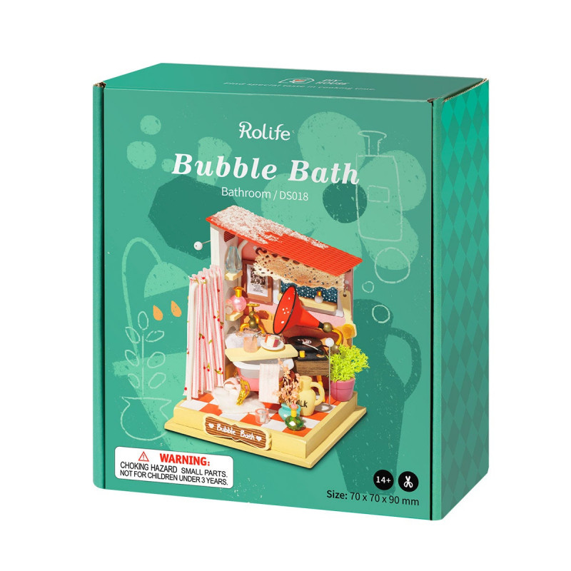 Rolife Bubble bath (Bathroom) DIY Miniature Dollhouse DS018
