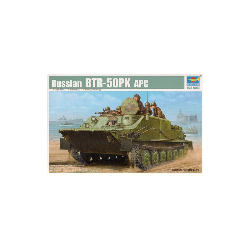 1:35 Trumpeter Russian Btr50pk Apc 135 Tru01582 Military Vehicle Model Kit