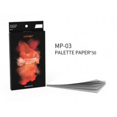 Palette paper, for moisturizing color pallete, 50 pzas.