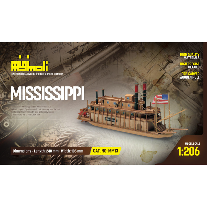 Mississippi scala 1/206-Serie mini Mamoli-