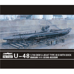 U-boat Type VII B　DKM U-48(1pieces+scene) 1/700