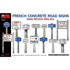 French Concrete Signs 30-40 Paris  1/35