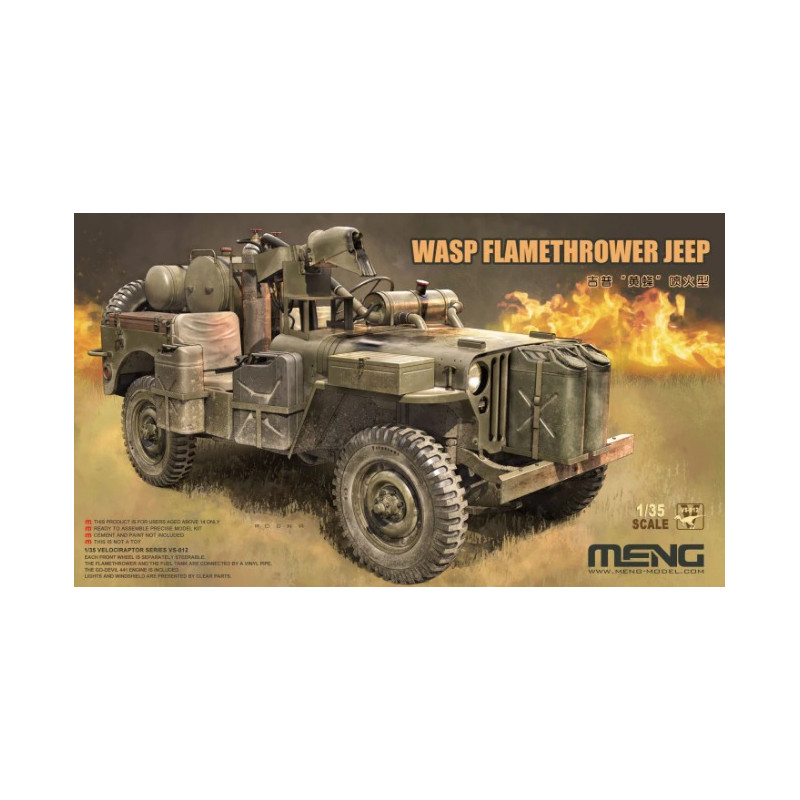 Meng Model VS012 WASP Flamethrower Jeep