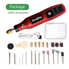 Mini electric drill with 0.5-3.2 mm chuck.